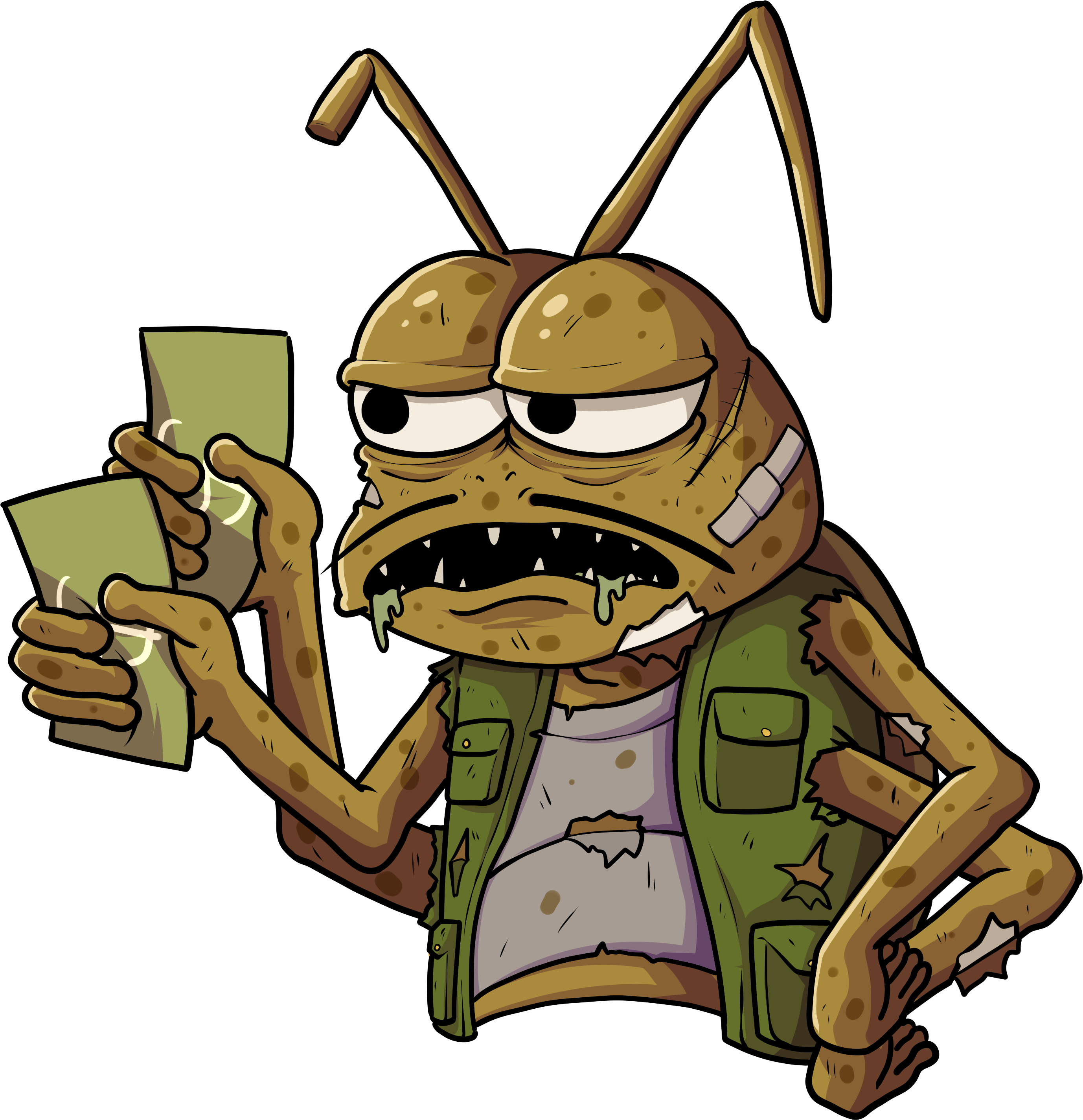 Roach with money